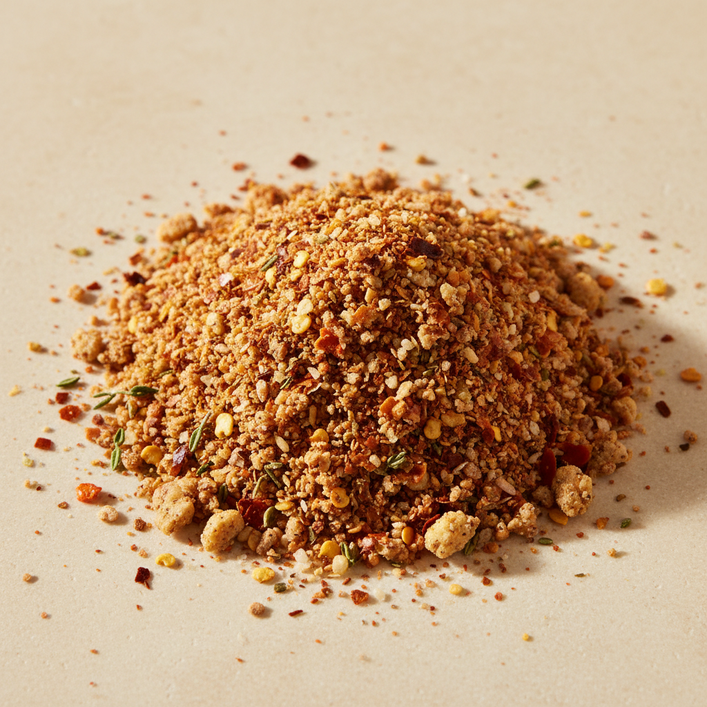 Coarse guava and Scotch bonnet seasoning with lime, garlic, ginger and thyme
